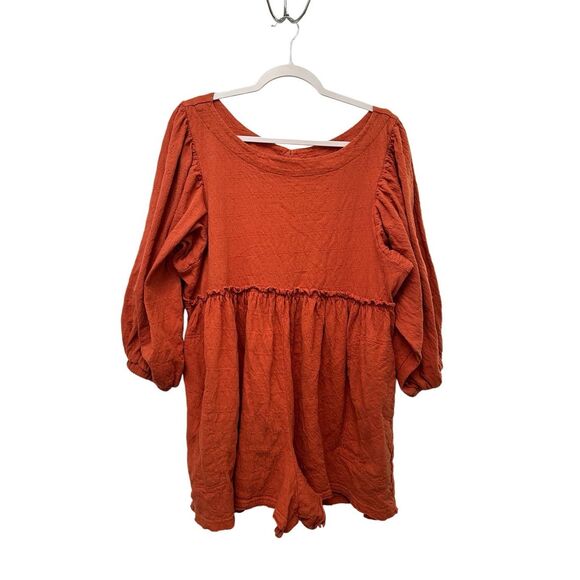 Free People Pants - Free People Beach Beyond Obsessed Romper Discontinued Burnt Orangey Color